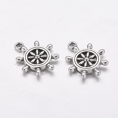 Tibetan Style Alloy Pendants TIBEP-A122979-AS-FF-1