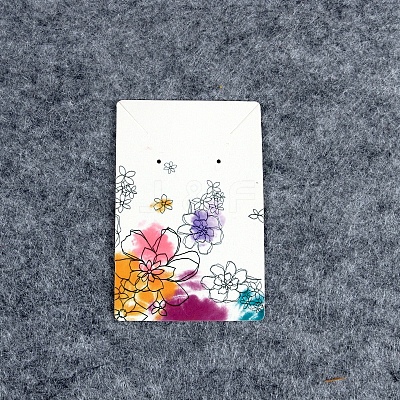 100Pcs Paper Jewelry Display Cards for Earrings Necklaces Display PW-WG79999-01-1
