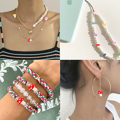 Handmade Polymer Clay Beads CLAY-CJ0001-39-1