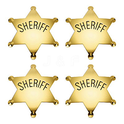 4Pcs Iron Badge Brooches for Backpack Clothes JEWB-FG0001-49-1