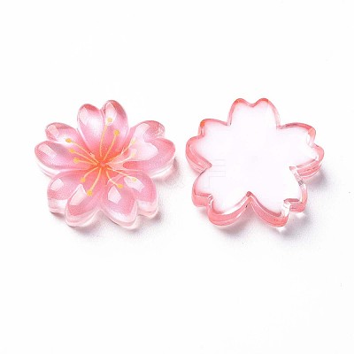 Transparent Epoxy Resin Cabochons X-CRES-S365-22-1