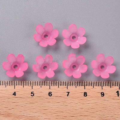Frosted Acrylic Bead Caps MACR-S371-07A-704-1