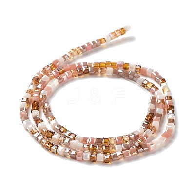 Gradient Color Electroplate Glass Bead Strands GLAA-E042-05-B06-1