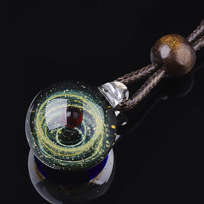 Handmade Lampwork Pendants LAMP-S190-02A-1