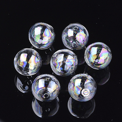 Handmade Blown Glass Globe Beads DH017J-1-20mm-AB-1