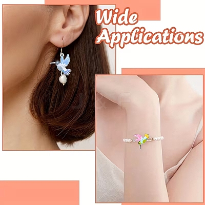 24Pcs 6 Colors Alloy Enamel Connector Charms FIND-YW0011-63-1