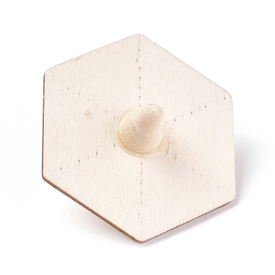 Unfinished Spinning Tops WOOD-WH0100-09-1