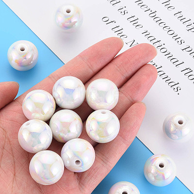 Opaque Acrylic Beads X-MACR-S370-D20mm-01-1