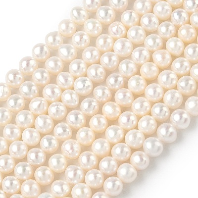 Natural Cultured Freshwater Pearl Beads Strands PEAR-C004-04-1