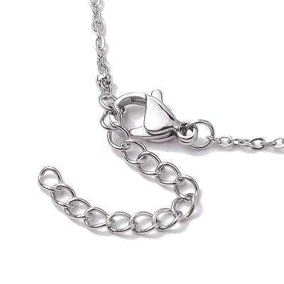 Electroplated Natural Quartz Beads Charm Necklaces NJEW-JN04789-1