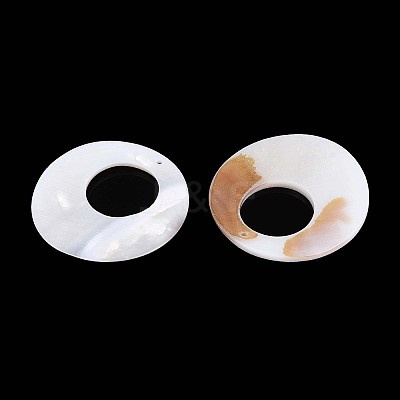 Natural Freshwater Shell Pendants SHEL-T020-45A-1