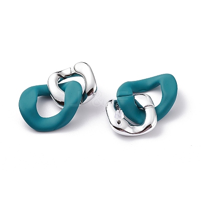 Acrylic Stud Earrings EJEW-JE04583-1