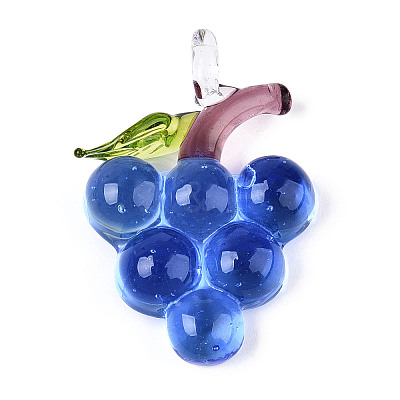 Handmade Lampwork Pendants LAMP-N034-16B-1