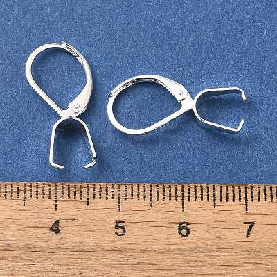 Ion Plating(IP)  304 Stainless Steel Leverback Earring Findings STAS-U025-01S-02-1