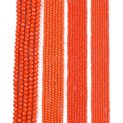 Opaque Solid Color Imitation Jade Glass Beads Strands EGLA-A044-P3mm-D03-1