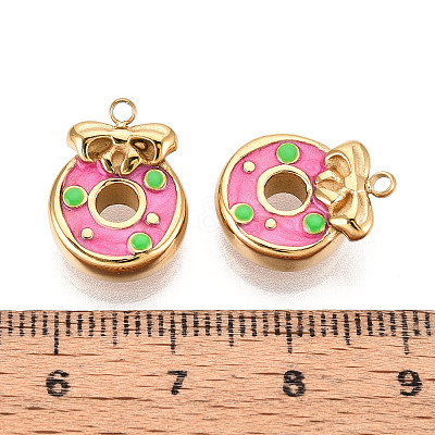 304 Stainless Steel Enamel Pendants STAS-T068-10A-1