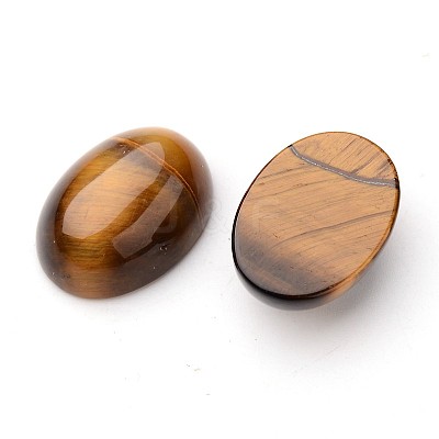 Natural Tiger Eye Oval Cabochons G-L394-06-18x13mm-1