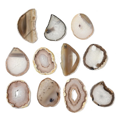 Natural Druzy Agate Big Pendants G-F646-02L-1