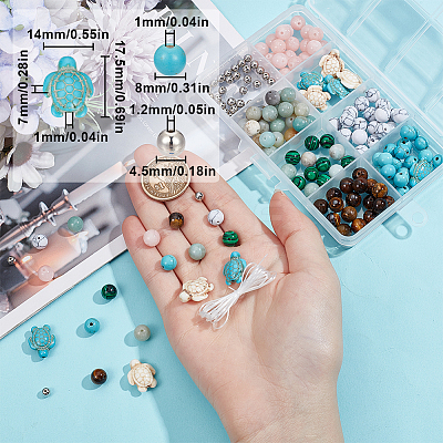 DIY Ocean Theme Bracelet Making Kit DIY-SC0024-66-1