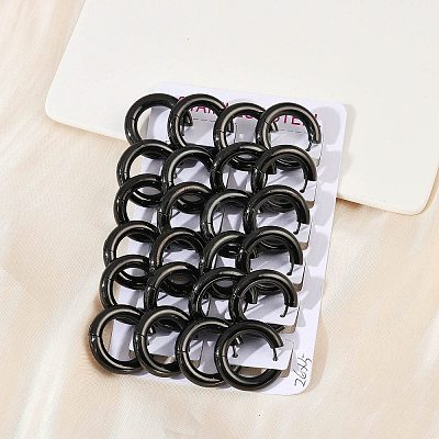 202 Stainless Steel Polishing Hoop Earrings EJEW-M106-02EB-05-1