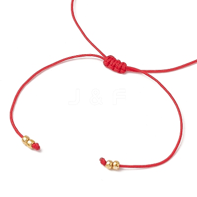 Natural Round Carnelian Beads Braided Bead Bracelets for Women BJEW-JB11655-08-1