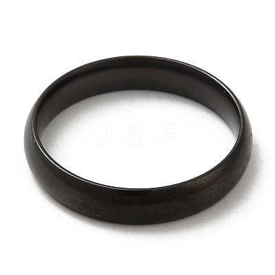 Ion Plating(IP) 304 Stainless Steel Flat Plain Band Rings STAS-I160-C-19mm-B-1