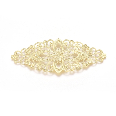 Brass Filigree Joiners KK-G368-01C-1