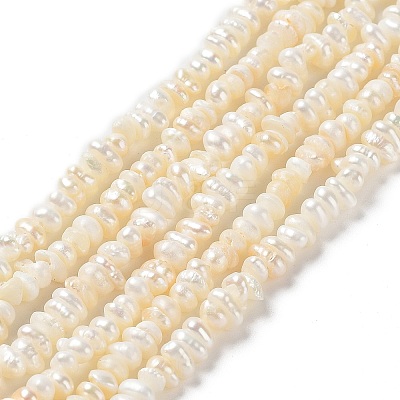 Natural Keshi Pearl Beads Strands PEAR-J007-46-1