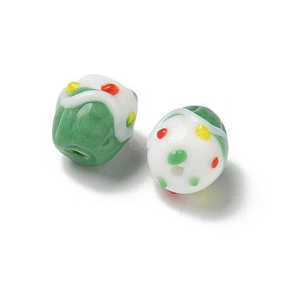 Handmade Lampwork Bumpy Beads LAMP-M022-01E-1