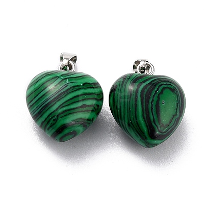 Synthetic Malachite Pendants G-I311-A32-1
