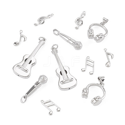 12Pcs 6 Styles Brass Pendants FIND-TA0008-88P-1