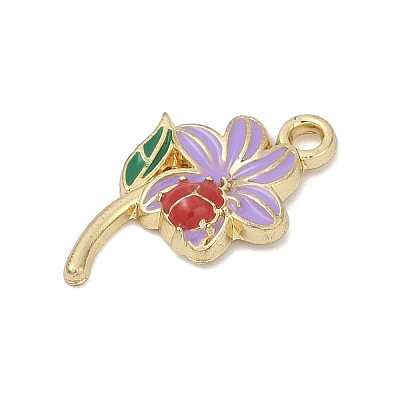 Alloy Enamel Pendants PALLOY-V003-01G-04-1