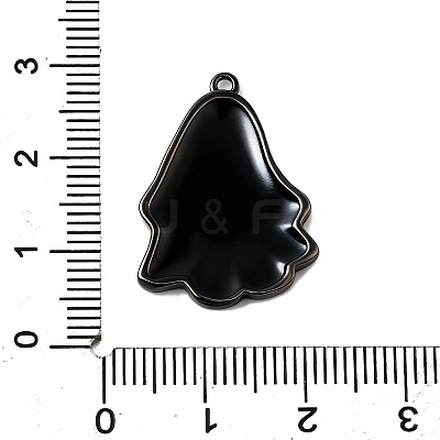 Brass Enamel Pendants KK-L258-09C-1