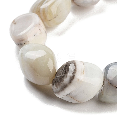 Natural Striped Agate/Banded Agate Beads Strands G-Z061-A02-01-1