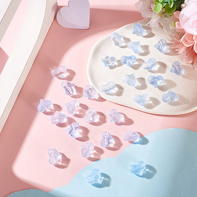 30Pcs Transparent Glass Beads GLAA-TADJ0001-02F-1