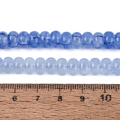 Imitation Jade Crackle Glass Beads Strands GLAA-Q108-05A-A02-1