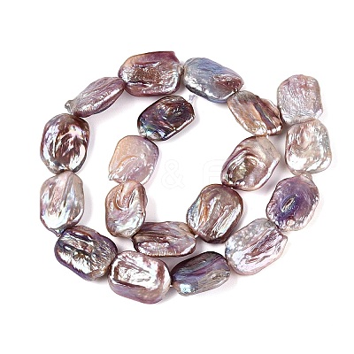Natural Baroque Keshi Pearl Beads Strands PEAR-S020-K12-1