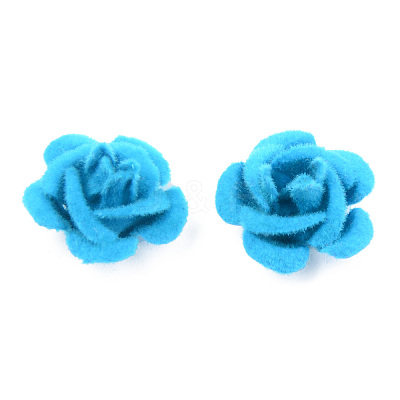 Flocky Aluminum Beads FALUM-S001-001J-1