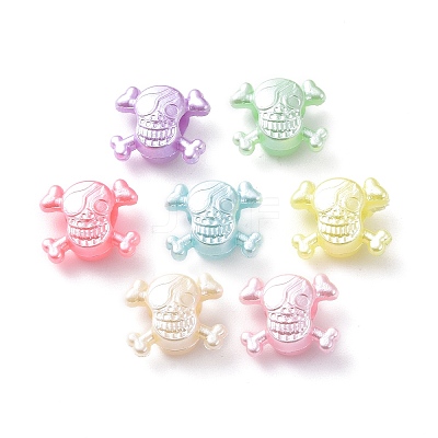 Imitation Pearl Acrylic European Beads OACR-G014-10-1