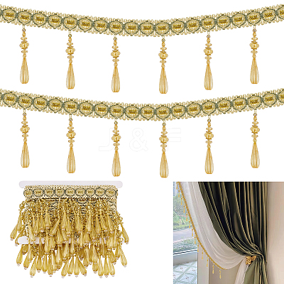 5.6~5.7M Polyester Fringe Lace Trims SRIB-GA0001-06-1