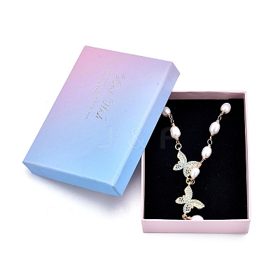 Best Wish Cardboard Pendant Necklace & Ring Boxes LS-CBOX-L008-007A-01-1