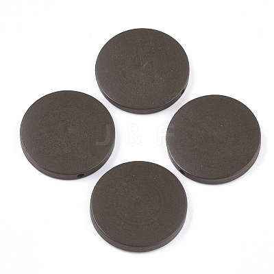 Painted Natural Wood Beads X-WOOD-S049-02A-01-1