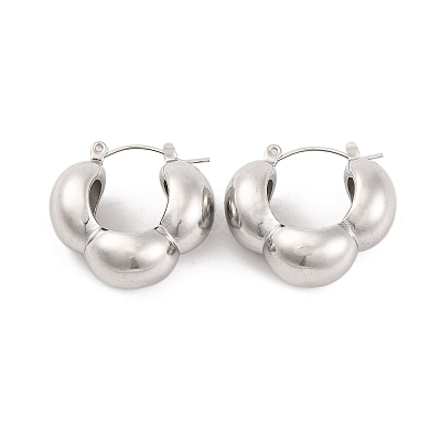 Non-Tarnish 304 Stainless Steel Hoop Earrings for Women EJEW-Z057-05P-1