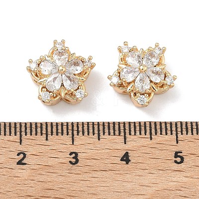 Brass Pave Cubic Zirconia Multi-Strands Links KK-B172-10G-02-1