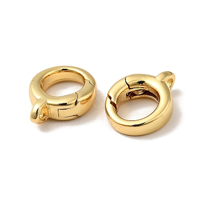 Brass Spring Gate Rings X-KK-J301-08G-1