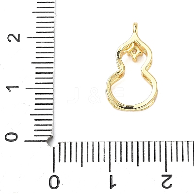 Brass Micro Pave Cubic Zirconia Pendants KK-D357-13G-1