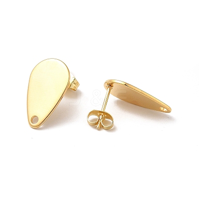 201 Stainless Steel Stud Earring Findings STAS-D244-27G-1