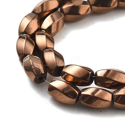 Electroplated Synthetic Non-magnetic Hematite Beads Strands G-P545-G02-02D-1
