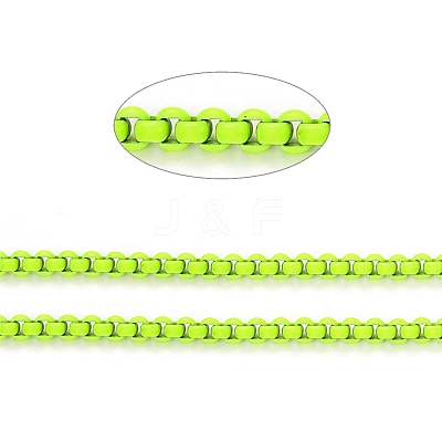 Spray Painted Brass Box Chains CHC-L039-45A-1