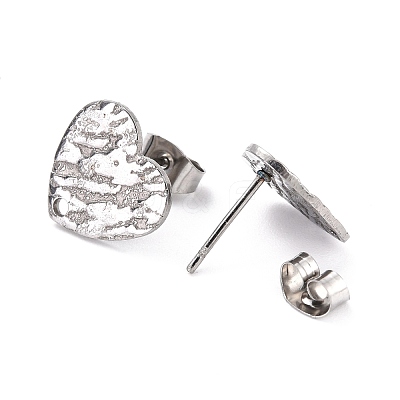Non-Tarnish 304 Stainless Steel Stud Earring Findings STAS-I183-05B-P-1